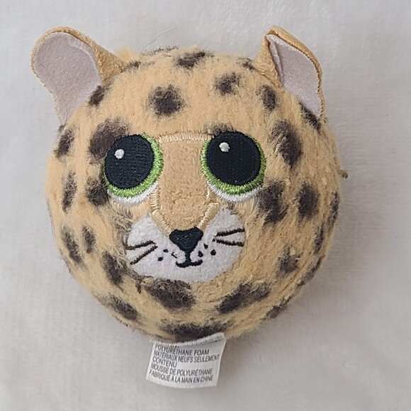 TY Beanie Bouncers Spots the Leopard Plush Bouncy Ball Toy - Picture 2 of 8